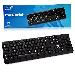 TECLADO PADRAO USB PRETO MAXPRINT