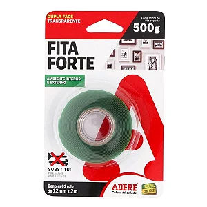 FITA DUPLA FACE MASSA ACRILICA 12MM X 2 M ADERE