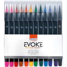 MARCADOR BRUSH PEN - BLISTER C/ 12 CORES