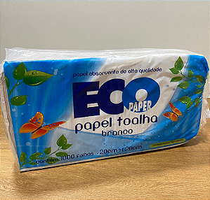 PAPEL INTERFOLHAS ECOLOGY BRANCO 20X20X1000
