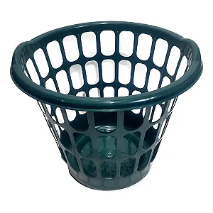 CESTO TELADO PLASTICO 25L VERDE ESCURO
