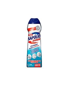 SAPONACEO CREMOSO 250ML C/CLORO SAPOLIO RADIUM BOMBRIL