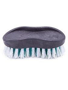 ESCOVA DE MÃO OVAL PLASTICA BICOLOR