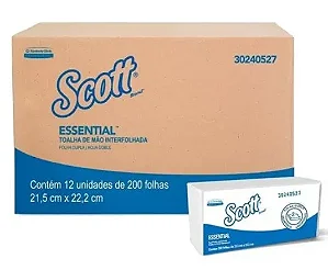 PAPEL TOALHA INTERFOLHADA SCOTT 12X200