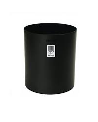 CESTO DE LIXO 10L PLASTICO PRETO REDONDO ORDENE OFFICE 97410