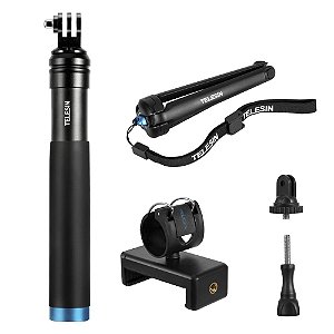 Bastão Extensor Tripé com Suporte de Celular para GoPro