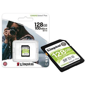 Cartão Memória SDXC Kingston Canvas Select Plus - 128GB