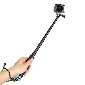 Bastão Extensor Pau Selfie Monopod para GoPro SJCAM Eken Xtrax HD 4K 49cm