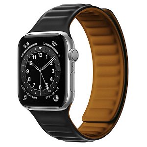 Pulseira Silicone de Elos compatível com Apple Watch e Iwo