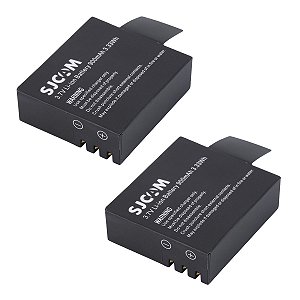 Kit com 2 Baterias para a SJCAM SJ4000, SJ5000, M10, Sport Cam, HD e 4K