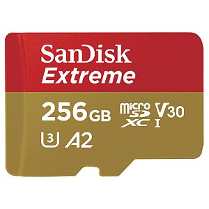 Cartão de Memória MicroSD - Sandisk Extreme 256GB U3