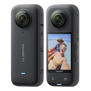 Câmera de Ação Insta360 X3 Vídeo 5.7K 360 Graus À Prova D'Água