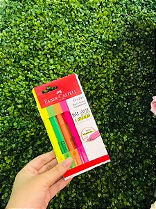 Kit Marca Texto Neon Fine Pen - Faber Castell