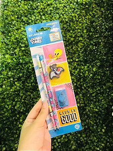 Kit Lápis Looney Tunes