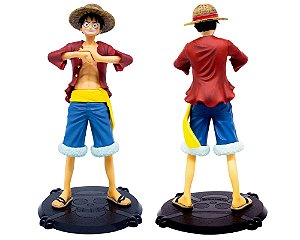 Brinquedo Action Figure Boneco Luffy One Piece Punho De Fogo