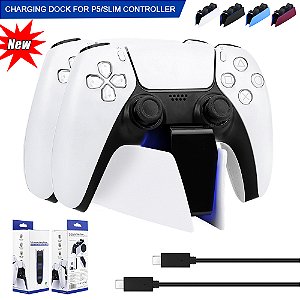 Base Carregamento Controle Dualsense Ps5 Dock Suporte Duplo