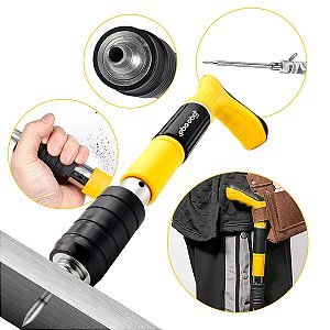 Pistola de Fixação Finca Pino com 20 Rebites e Kit de Segurança