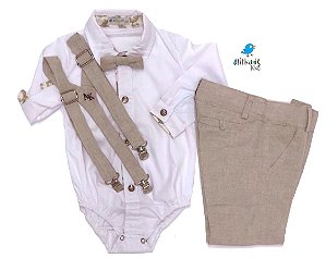 calça de linho para bebe