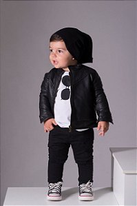 jaqueta infantil preta