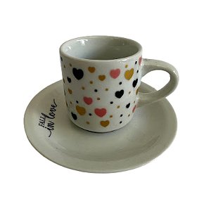 Jogo de Xícaras de Porcelana Para Café Cup Cake - Donna Coisinha Decor