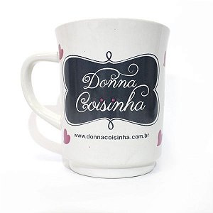 Jogo de Chá Porcelana Branco - Donna Coisinha Decor