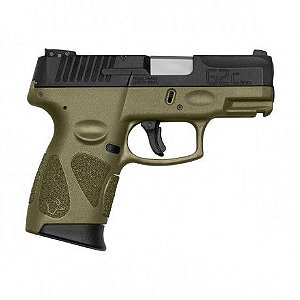 Pistola Taurus G2c - .9mm - 3,3" - 12+1 Tiros - Carbono Fosco Cyan e Od Green