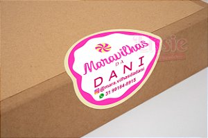 500 Adesivos Redondos Destacável Personalizados 4x4cm