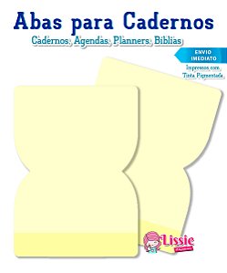 Abas Adesivas para Livros Cadernos Bible Journals Blocos de Anotações