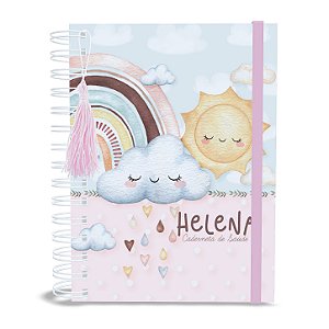 Caderneta de Saúde A5 Personalizada Chuva de Amor Menina