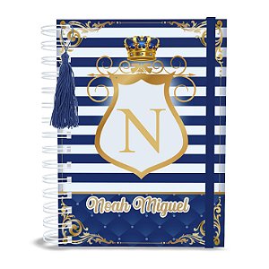 Caderneta de Saúde A5 Personalizada Realeza Menino