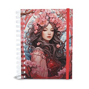 Agenda Gospel Cristã 2026 - Menina Floral - 1 versículo por dia