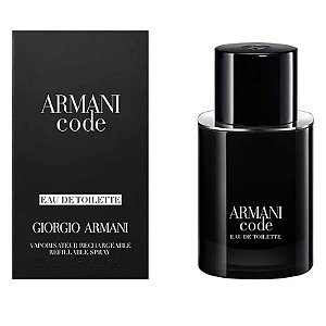 Armani Code Recarregável Masculino EDT 50ml Selo Adipec