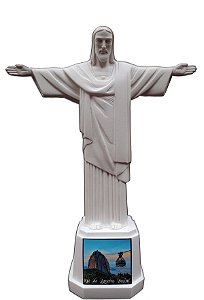 Cristo Redentor com Bondinho Pão de Açúcar em Resina 21,5cm