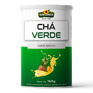 Chá Verde em Pó 160g Sabor Abacaxi