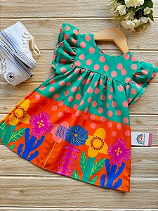 Vestido Flor do Campo - 08 anos