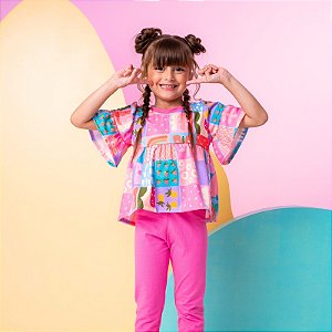 Conjunto Algodão Cotton Pink - 08 anos