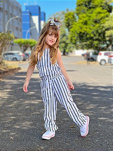 Conjunto Calça Listras