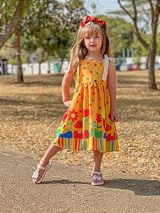 Vestido Jardim Colorido