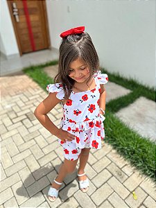 Conjunto Florzinha Vermelha