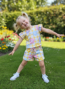 Conjunto Canelado Flor - 02/06 anos