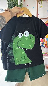 Conjunto Masculino Dino Preto