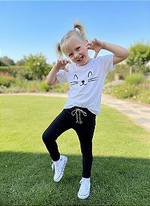 Conjunto Gatinho Legging