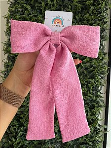 Laço de Linho Rosê