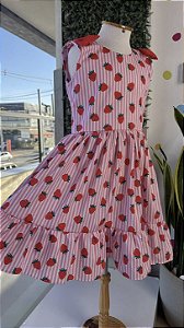 Vestido Moranguinho Laço