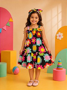 Vestido Primavera Black - 02 anos