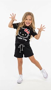 Conjunto Hello Kitty Preto