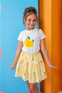 Conjunto Limão Blusa Algodão - 02 anos