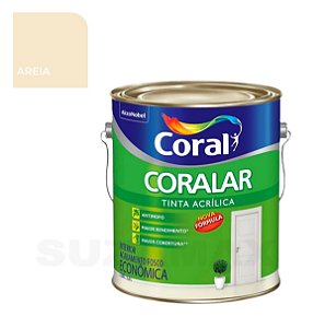 Tinta Acrílica Areia Coralar 3,6L