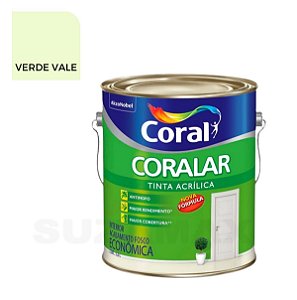 Tinta Acrílica Verde Vale Coralar 3,6L