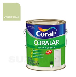 Tinta Acrílica Verde Kiwi Coralar 3,6L